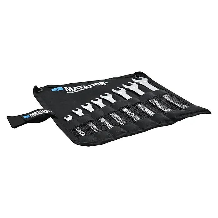 Matador Doppelmaulschlüssel-Satz in Rolltasche - 8 -tlg., Schlüsselweite: 6 - 22 mm