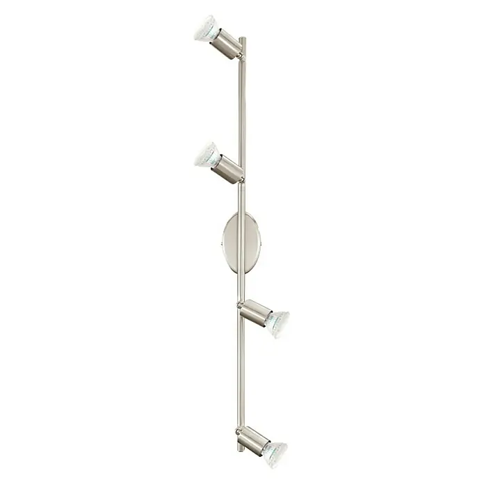 Eglo LED-Deckenstrahler BUZZ LED - 12 W, Nickel matt, Warmweiß, 4 Stk.