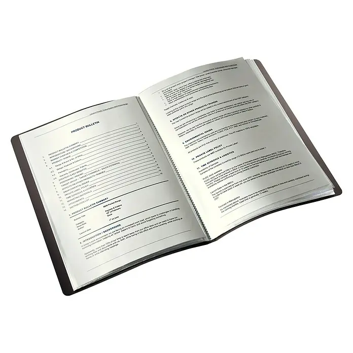 Leitz Sichtbuch Solid - L x B x H: 13 x 213 x 310 mm, DIN A4 - Anwendungsbeispiel