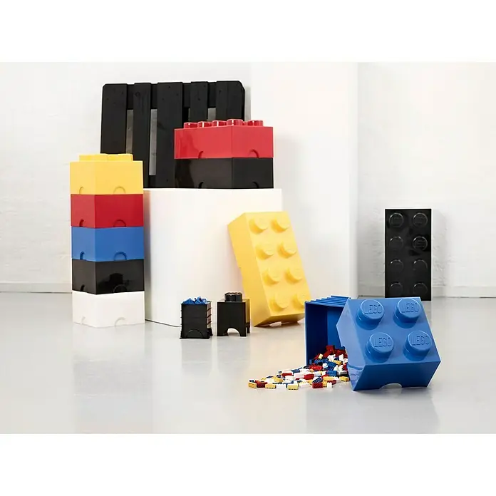 Lego Schubladenbox Brick - L x B x H: 50 x 25 x 18 cm, Schwarz, Anzahl Schubladen: 2 Stk. - Stimmungsaufnahme