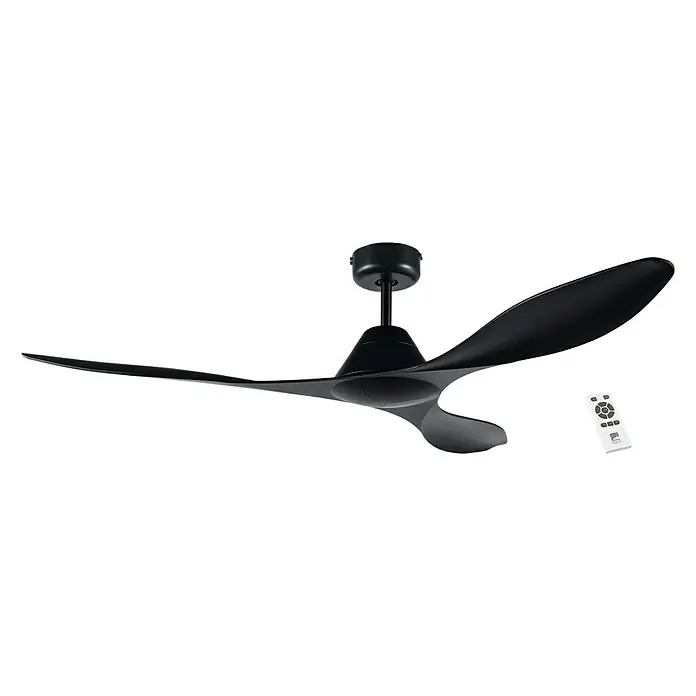 Eglo Deckenventilator Antibes - Schwarz, Ø x H: 132 x 30 cm - Vorderansicht