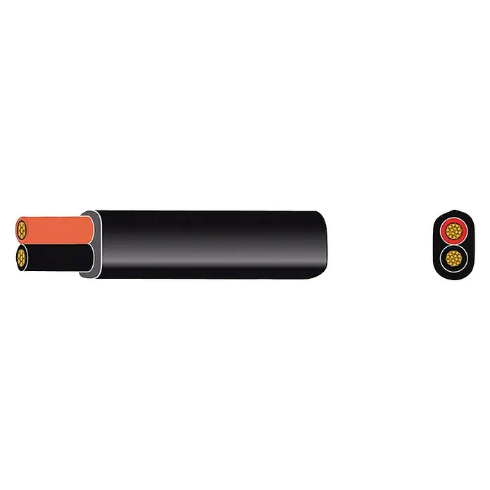 Litzenkabel Meterware - Querschnitt: 2,5 mm², Schwarz - Vorderansicht
