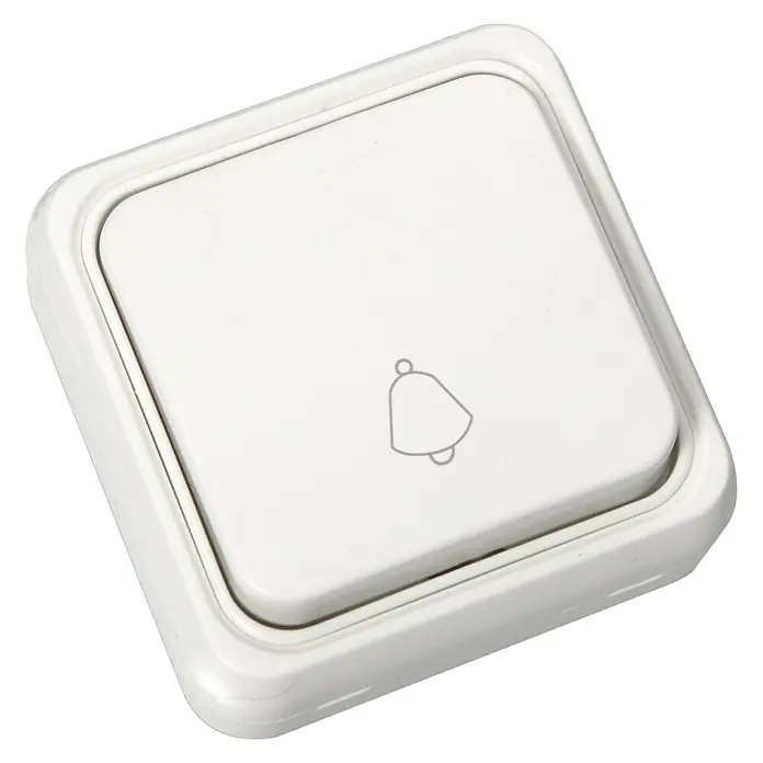 Fontini BF-18 Pulsador de timbre - Plástico, Blanco