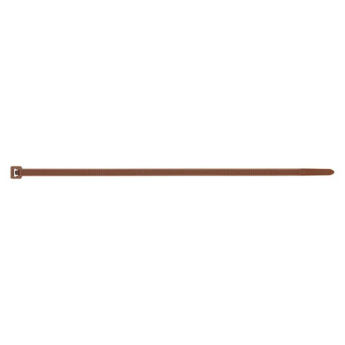 Index Bridas para cables de Nylon - Marrón, L x An: 200 x 4,8 mm, 100 uds.