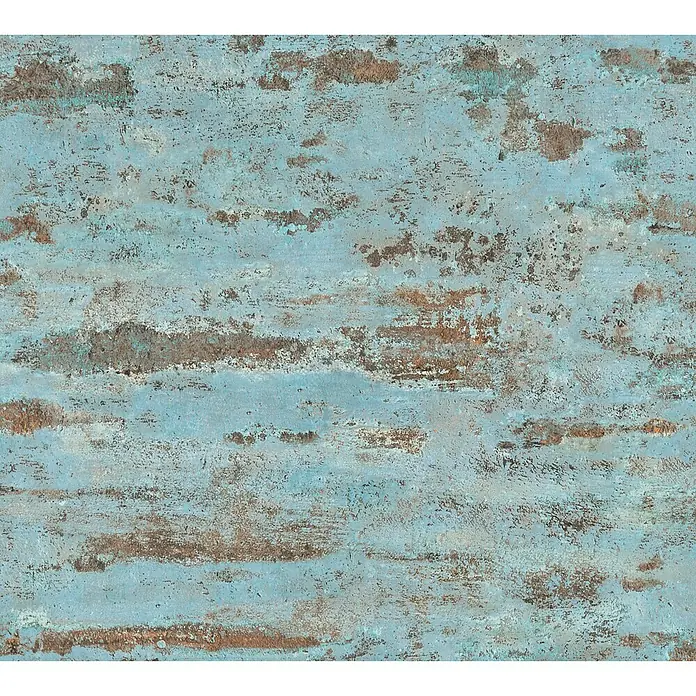AS Creation Neue Bude 2.0 ED II Vliestapete Used Ziegel - Blau/Braun/Grau, Steinoptik, 10,05 x 0,53 m - Detailaufnahme