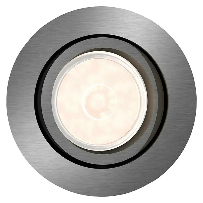 Philips Foco empotrable Donegal - 5,5 W, GU10, Gris, Diámetro: 9 cm