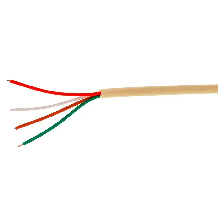 Cable de teléfono de 4 canales - 1 m, Blanco