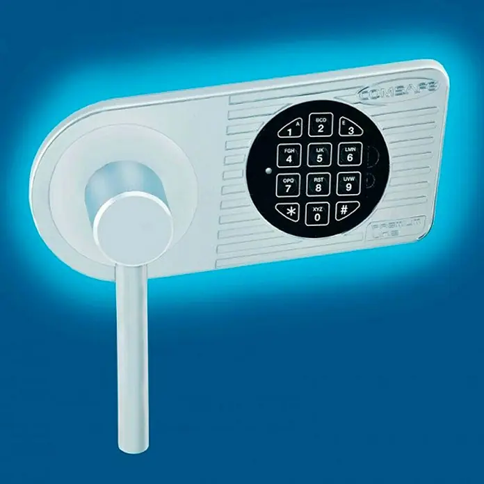Rottner Brandschutztresor Fire Profi Premium - Elektronisches Zahlenschloss, L x B x H: 45,5 x 48 x 67 cm, Anthrazit