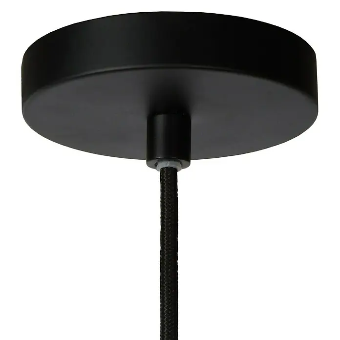 Lucide Tycho Pendelleuchte - L x B x H: 25,5 x 25,5 x 150 cm, Schwarz - Detailaufnahme
