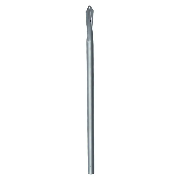 Poste para cercado Tornapuntas Quick Fix - Altura: 1,8 m, Diámetro: 40 mm, Efecto aluminio, Acero