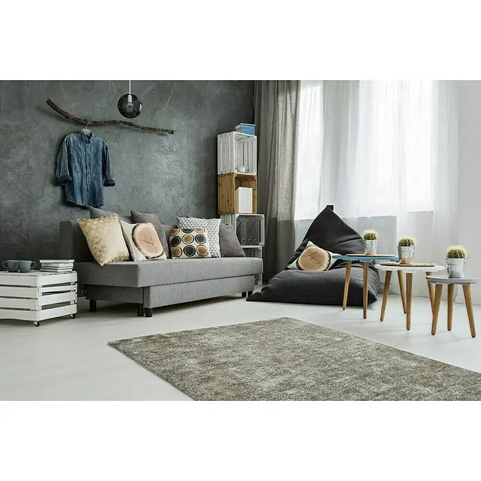 Kayoom Teppich Etna - Olivgrün, 150 x 80 cm - Stimmungsaufnahme