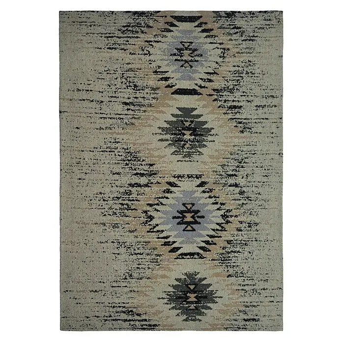 Kayoom Flachgewebeteppich Solitaire 210 - Multi, 150 x 80 cm, 100 % Baumwolle - Ansicht von oben