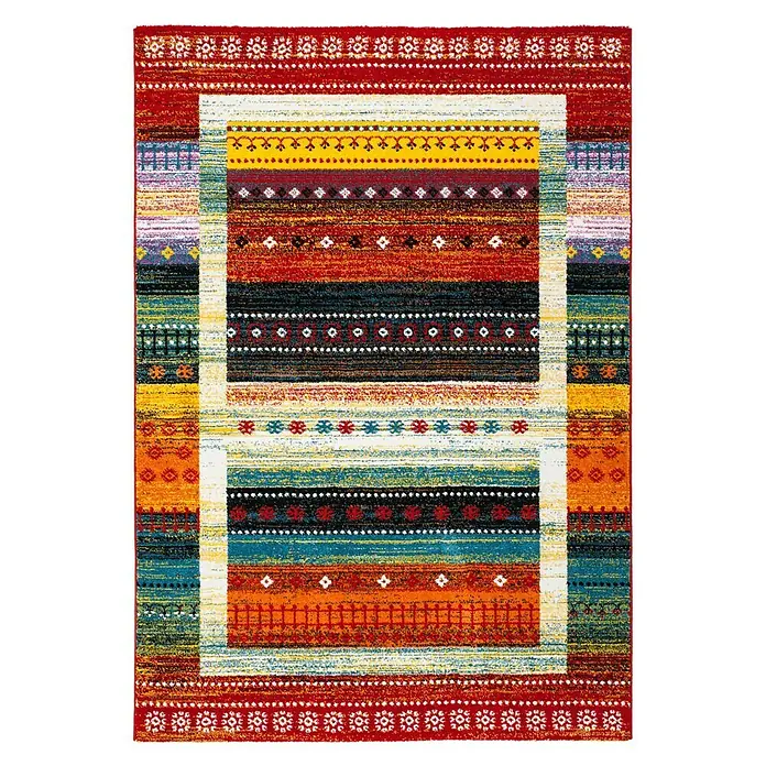 Kayoom Kurzflorteppich Trinidad III - Multi, 150 x 80 cm, 100 % Polypropylen - Ansicht von oben