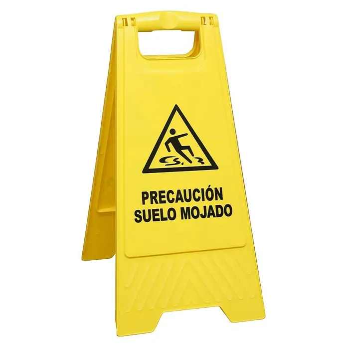 Cartel AC-004 - L x An: 62 x 30 cm, Precaución suelo mojado