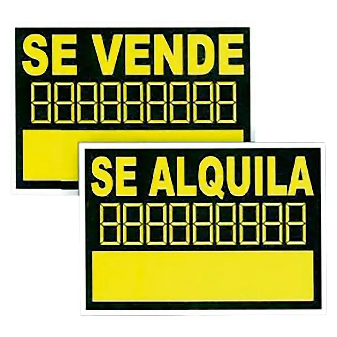 Cartel - L x An: 50 x 35 cm, Se alquila/Se vende