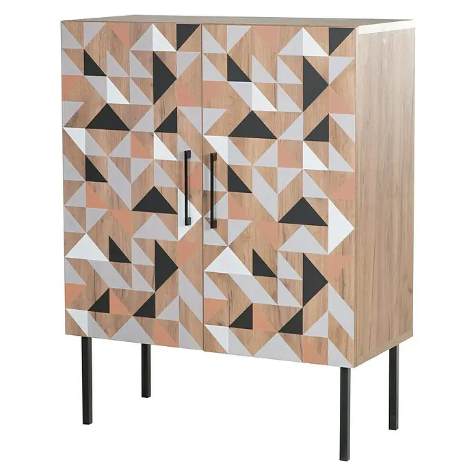 Phönix Spectral Highboard - L x B x H: 45 x 100 x 130 cm, Holzfarben - Rechte Seitenansicht