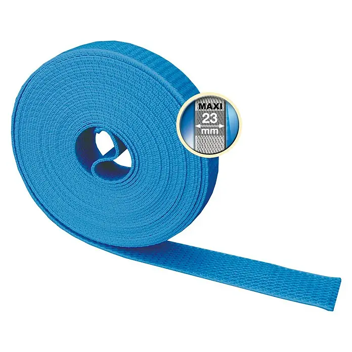 Schellenberg Rollladengurt - Hellblau, Länge: 6 m, Gurtbreite: 23 mm - Vorderansicht