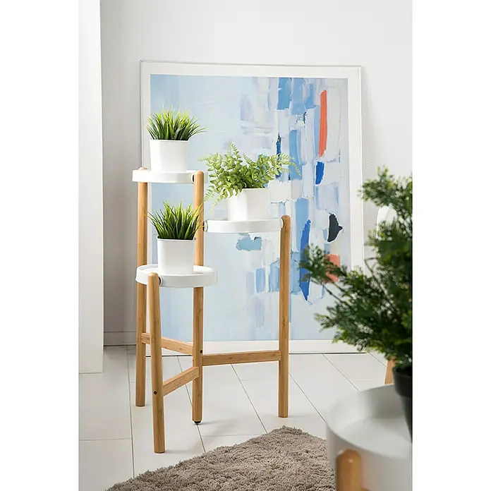 Phönix Rubby Blumenständer - L x B x H: 49,5 x 47,5 x 78 cm, Anzahl Böden: 3 Stk. - Stimmungsaufnahme