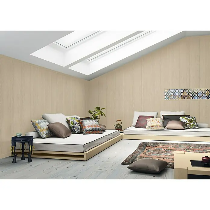 Bariperfil Revestimiento de pared Blanco Ceniza - 2,6 m x 25 cm