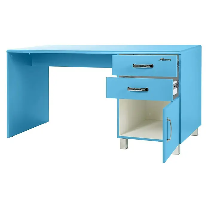 Phönix Miami Schreibtisch - L x B x H: 150 x 70 x 74 cm, Blau - Anwendungsbeispiel