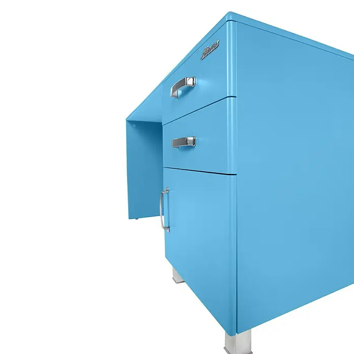 Phönix Miami Schreibtisch - L x B x H: 150 x 70 x 74 cm, Blau - Detailaufnahme