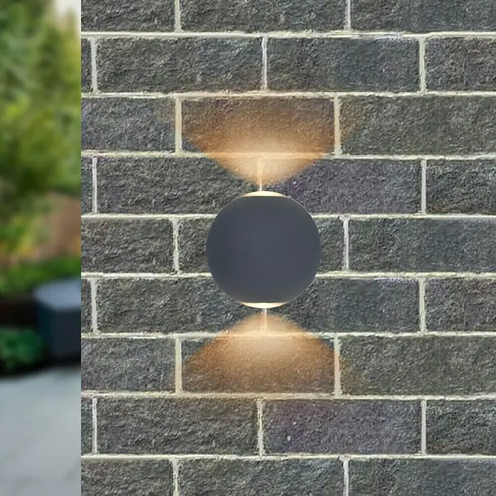 Starlux Vanjska zidna LED svjetiljka Two-Eye - 6 W, 10 x 9 x 10,5 cm, Crne boje, IP54