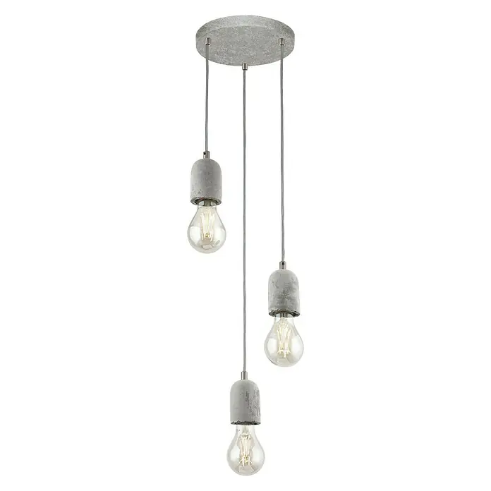 Eglo Pendelleuchte Silvares - Höhe: 150 cm, Anzahl Leuchtmittel: 3 Stk. - Vorderansicht