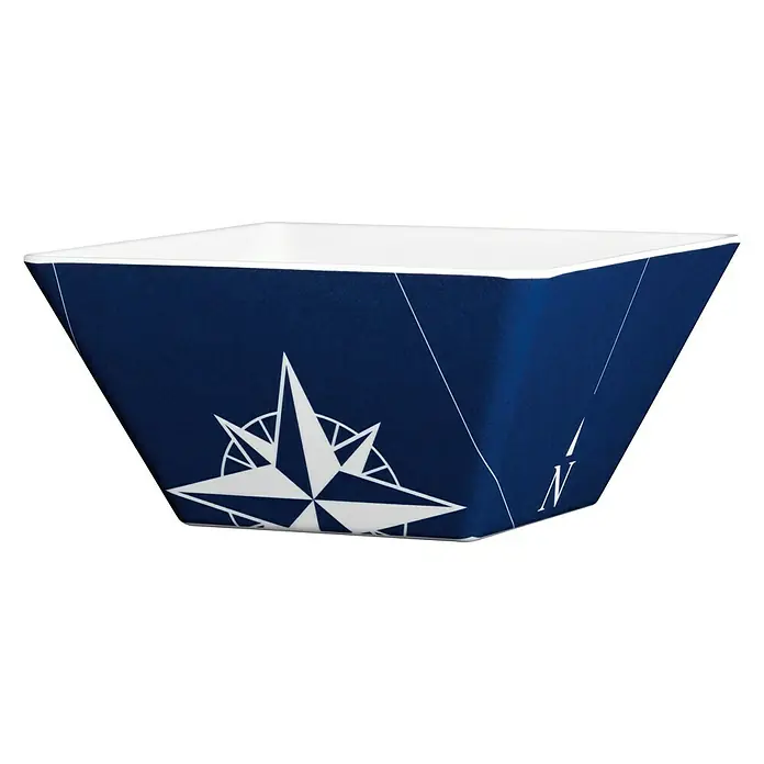 Marine Business Northwind Set de bols - 6 uds., Plástico, Blanco, Azul