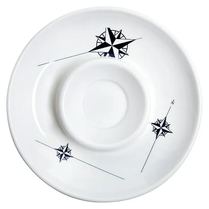 Marine Business Northwind Set de vajilla - Plástico, Blanco, Azul