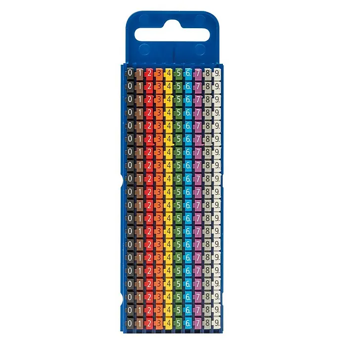 Ibelec Marcador de cable numérico 2,5 mm - Multicolor