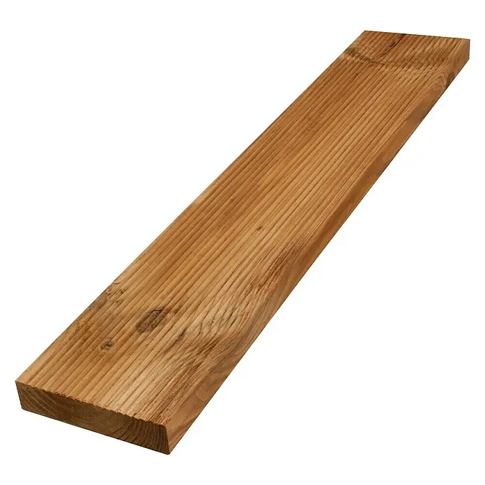 Terrassendiele Thermo Pinie - L x B x S: 300 x 11,7 x 2,6 cm, Geriffelt