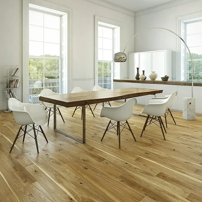 Fertigparkett Eiche natur geölt - 1.092 x 180 x 14 mm, Landhausdiele - Stimmungsaufnahme