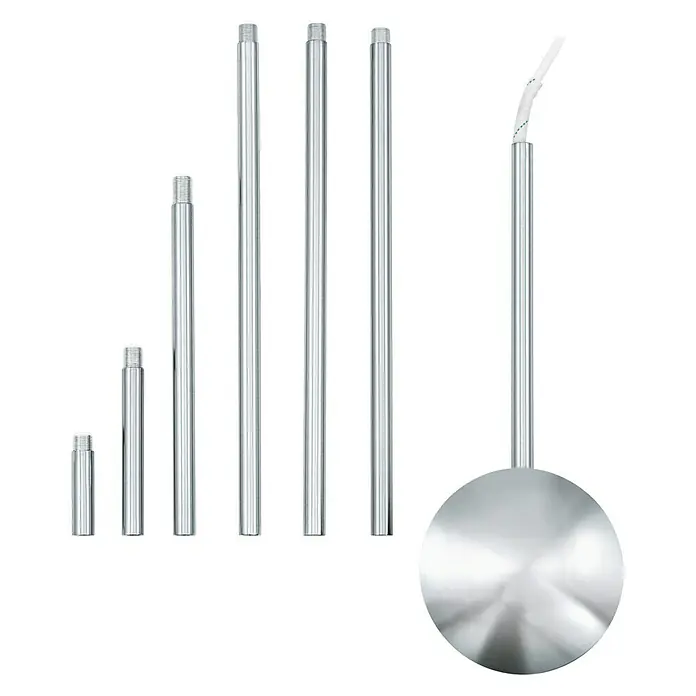 Eglo Kabelkanal Extention - Geeignet für: Pendelleuchten, L x B: 157 x 12 cm, Chrom, Stahl
