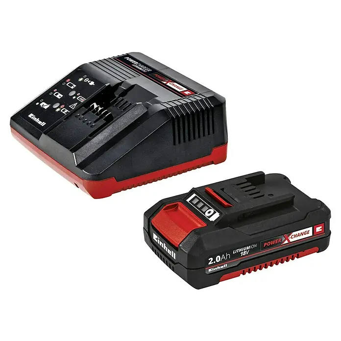 Einhell Power X-Change Akku-Heckenschere GE-CH 1846 Li Kit - 18 V, Li-Ionen, 2 Ah, 1 Akku, Schnittlänge: 46 cm - Vorderansicht