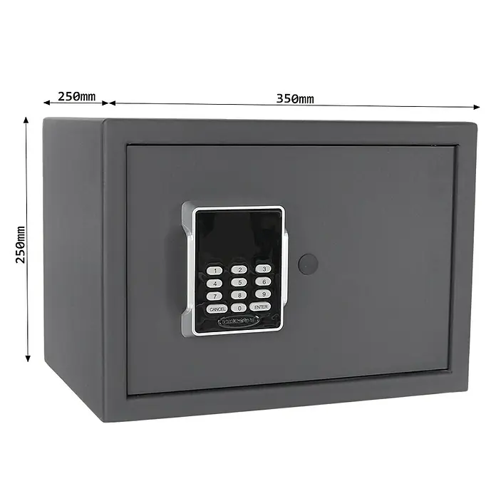 Rottner Hoteltresor Neptun - 25 x 35 x 25 cm, Elektronisches Zahlenschloss, 16,5 l