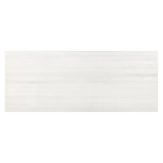 Wandfliese Dakar - 20 x 50 cm, Weiß/Grau, Matt - Vorderansicht