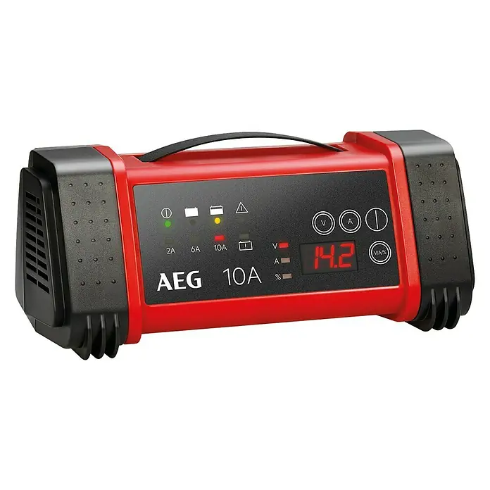 AEG Automatik-Ladegerät LT10 Microprozessor - Geeignet für: AGM-/Gel-/Blei-Säure-Batterien 12/24 V, 230 V - Vorderansicht