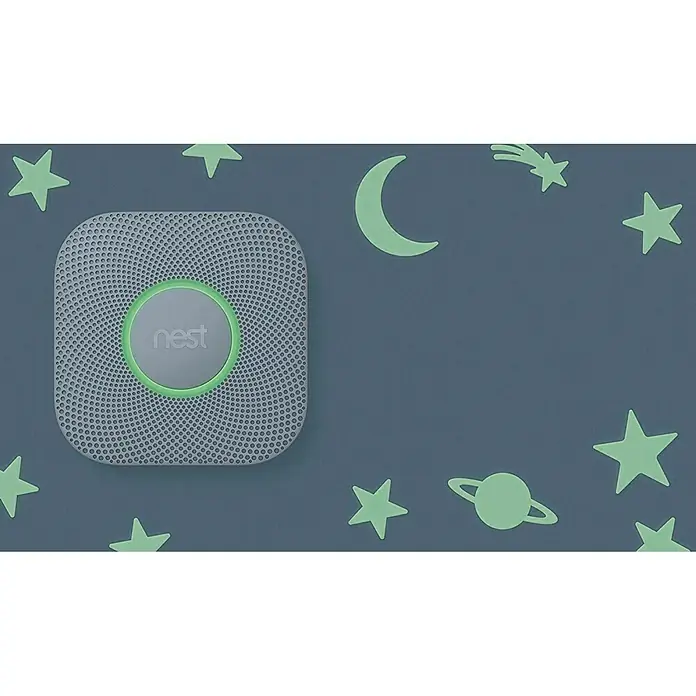 Google Nest Detector de humo y monóxido de carbono con WIFI - L x An x Al: 3,85 x 13,5 x 13,5 cm, 85 dB