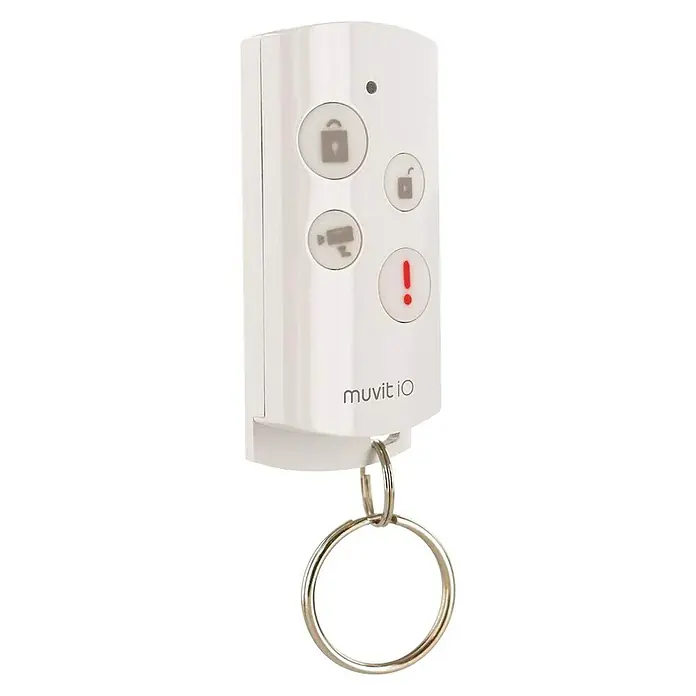 Muvit iO Control remoto para sistema de alarma - Blanco, L x An x Al: 14 x 30 x 60 mm