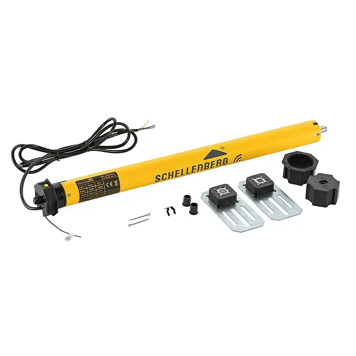 Schellenberg Funk-Rohrmotor Premium 40 Maxi - Max. Rollladenfläche: 15 m² bei Kunststoffrollläden, Einbaulänge: 620 mm, Zugkraft: 60 kg