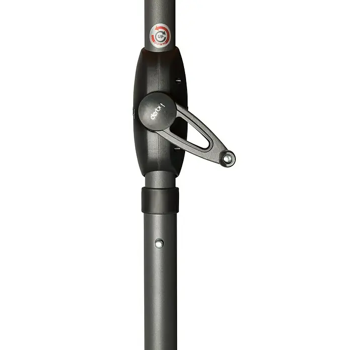 Derby Basic Lift Sonnenschirm Neo - Anthrazit, L x B: 240 x 200 cm - Detailaufnahme