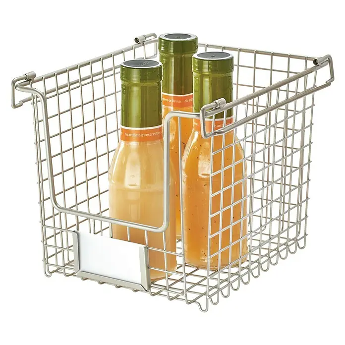 Cesto de alambre Classico apilable - L x An x Al: 25,4 x 20,3 x 19,7 cm, Acero inoxidable
