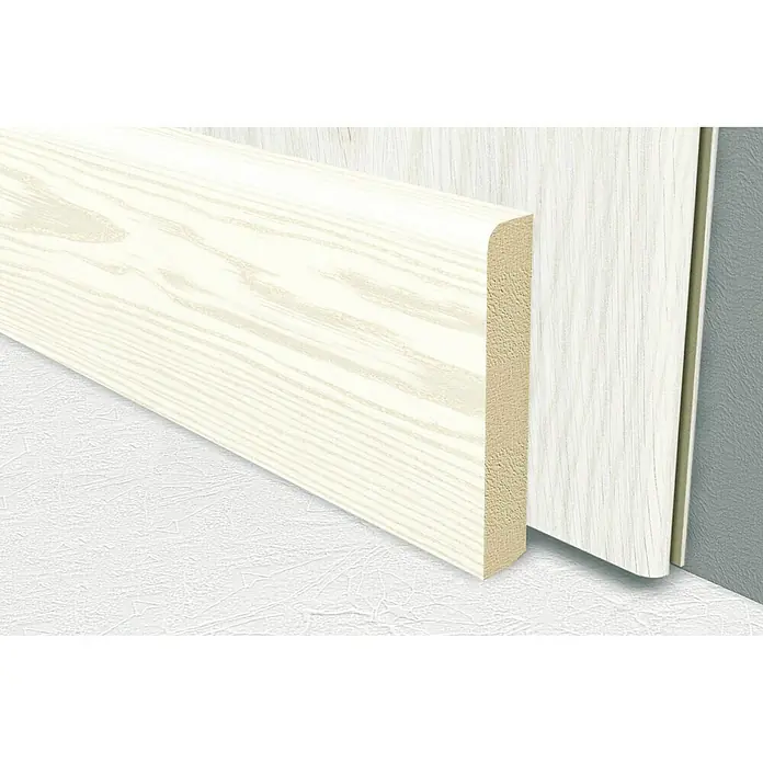 LOGOCLIC Paneel Variation Kiefer Weiß - L x B x S: 1.300 x 202 x 10 mm, Holzoptik, 1,58 m²
