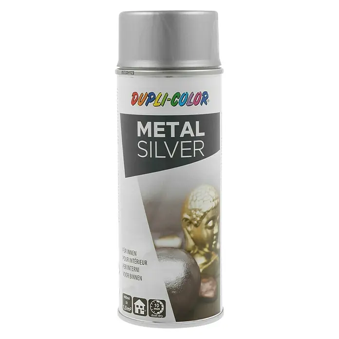 Dupli-Color Effect Sprej s brončanim efektom - Srebrne boje, Visokog sjaja, Brzo se suši, 400 ml - Pogled sprijeda
