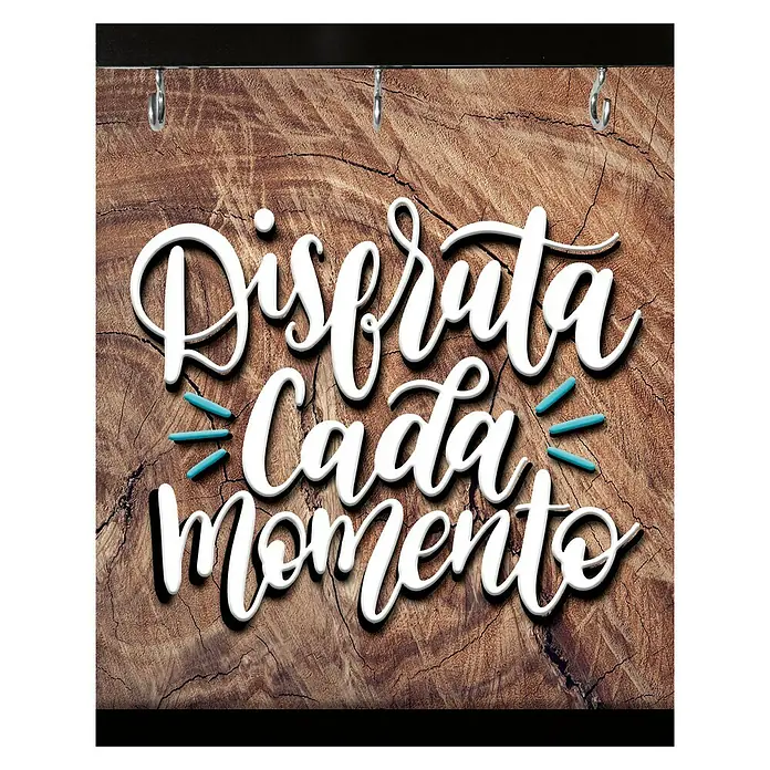 Colgador de llaves para pared Disfruta - Oh Happy Day, 24 x 30 cm
