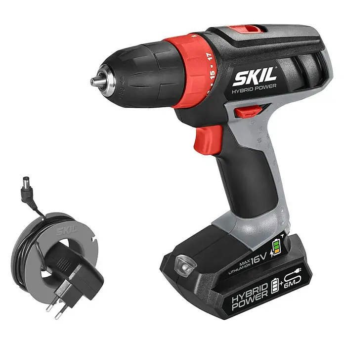 Bosch Akku-Bohrschrauber 2461 AA Hybrid Power - 14,4 V, Li-Ionen, 1,5 Ah, Leerlaufdrehzahl: 0 U/min - 1.500 U/min