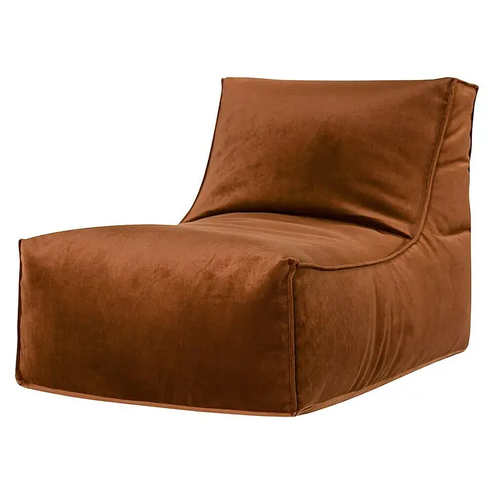 Sitting Point Sitzsack Rock Veluto - Kupfer, 100 x 65 cm, 100 % Polyester - Vorderansicht