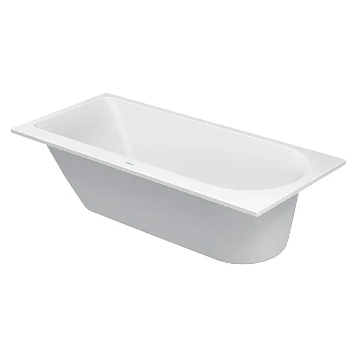 Duravit Darling New Badewanne - 170 x 75 cm, Rückenschräge Links, Sanitäracryl, Weiß - Vorderansicht