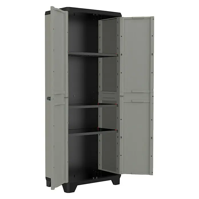 Keter Kunststoffschrank Planet - L x B x H: 39 x 68 x 173 cm, Traglast: 15 kg/Boden - Linke Seitenansicht