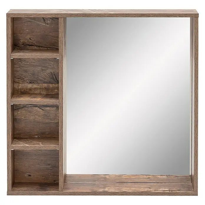 Schildmeyer Edia Spiegel - 16 x 73 x 73 cm, Panamaeiche - Vorderansicht